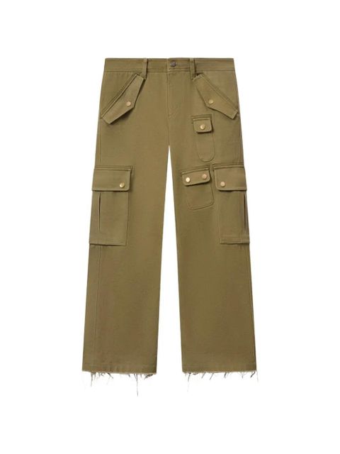 ISABEL MARANT Josine straight trousers - Green - zdjęcie produktu nr 1