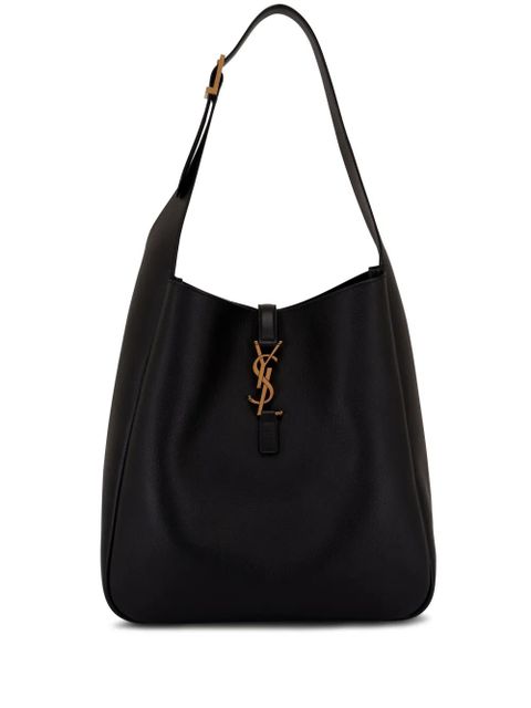 Saint Laurent large Le 5 à 7 leather shoulder bag - Black