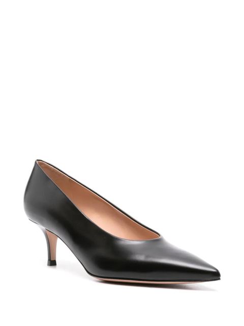 Gianvito Rossi 55mm Robbie leather pumps - Black