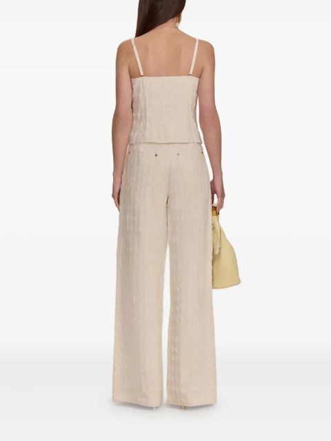 Cult Gaia Katya boucle trousers - Neutrals