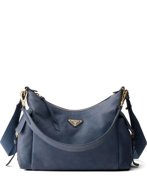 Prada Explore large nappa leather bag - Blue - zdjęcie produktu nr 1