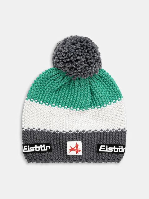Eisbar czapka z domieszką wełny Star Pompon MÜ SA kolor zielony E33172 - zdjęcie produktu nr 1
