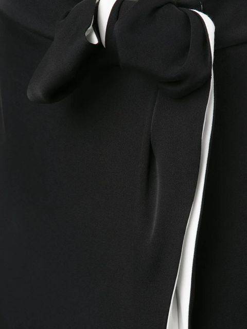 Lanvin bow detail straight skirt - Black