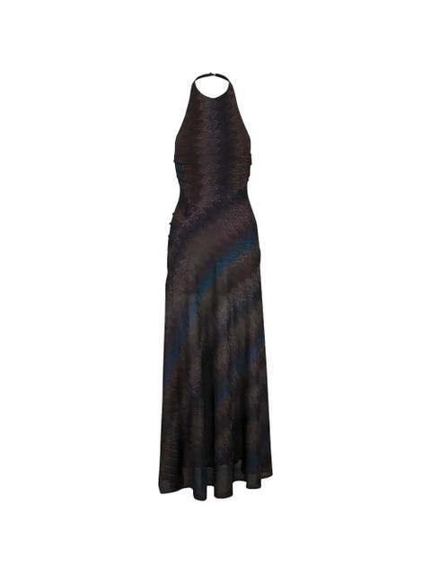 Missoni halter zigzag gown - Brown - zdjęcie produktu nr 1