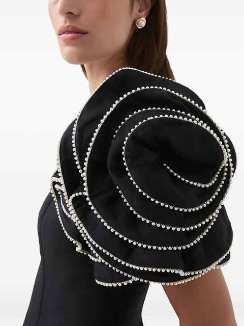 Aje Twyla ruffled midi dress - Black