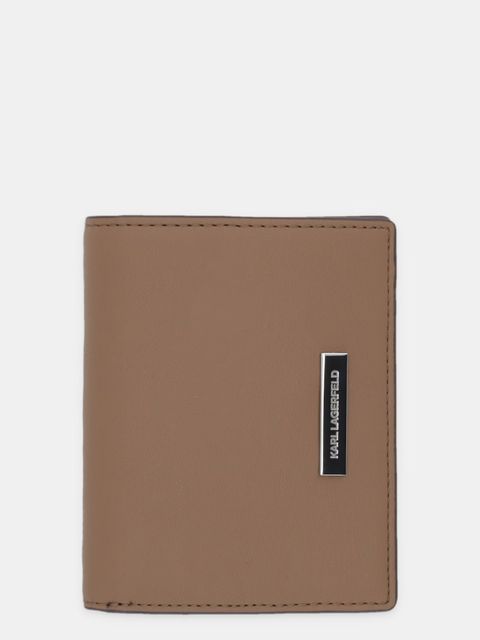 Karl Lagerfeld portfel IKON damski kolor beżowy B1W32004 - zdjęcie produktu nr 1