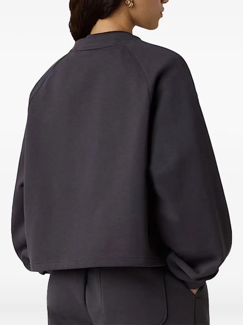 The North Face logo-patch cotton-blend sweatshirt - Grey