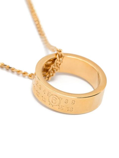 MM6 Maison Margiela Numeric Minimal Signature necklace - Gold - zdjęcie produktu nr 2