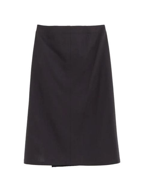 LEMAIRE zip-detail skirt - Black - zdjęcie produktu nr 2