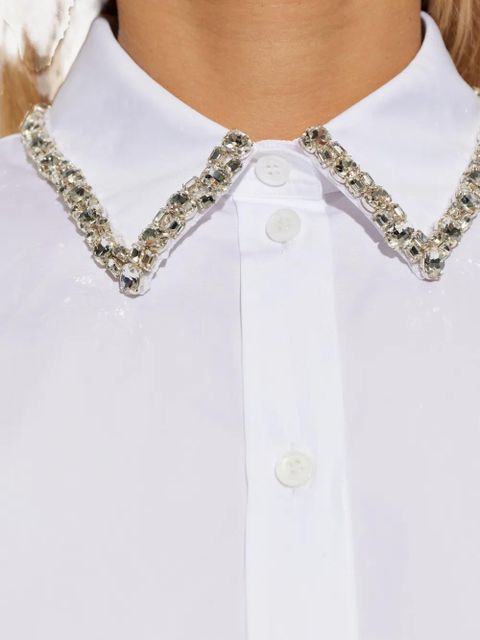 Alexander McQueen embellished collared shirt - White