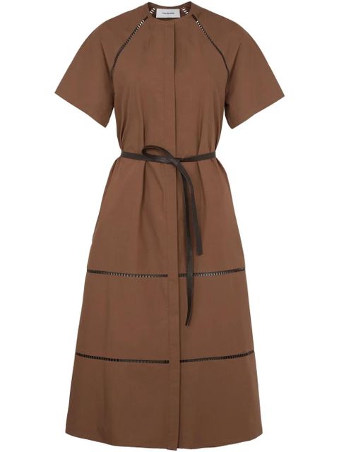 Yves Salomon belted midi dress - Brown - zdjęcie produktu nr 1