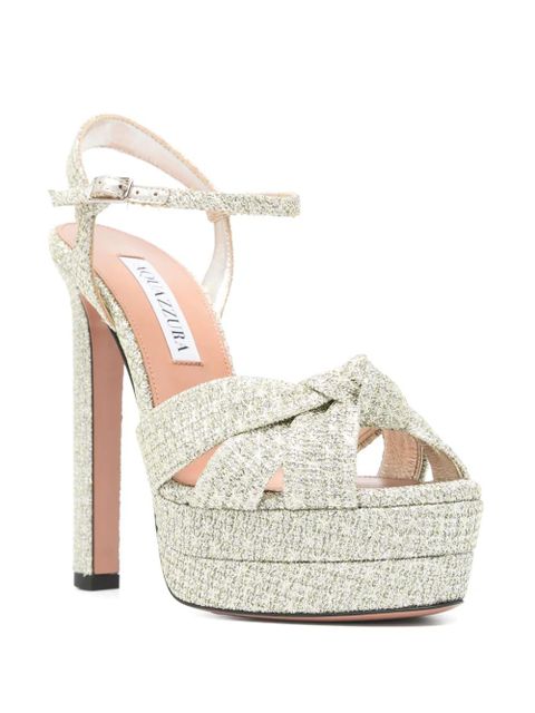 Aquazzura 130mm Nina sandals - Silver - zdjęcie produktu nr 2
