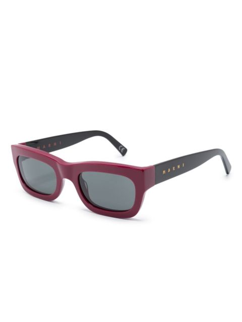 Marni Eyewear Kawasan Falls rectangle-frame sunglasses - Red - zdjęcie produktu nr 2
