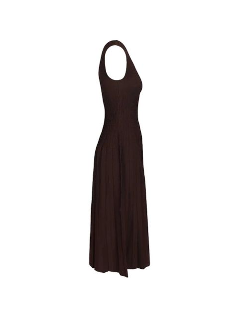 STAUD Elyse sleeveless A-line dress - Brown