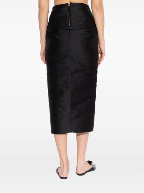 Lanvin twist-detail midi skirt - Black