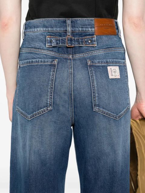 Weekend Max Mara pleated-front jeans - Blue