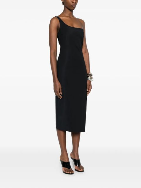 Coperni one-shoulder midi dress - Black
