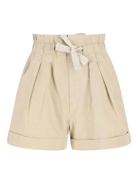 ISABEL MARANT pleated tie-waist shorts - Neutrals - zdjęcie produktu nr 1