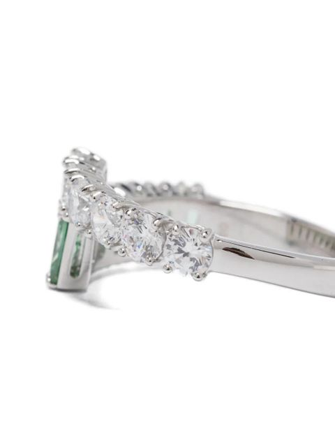 Swarovski Matrix ring - Silver