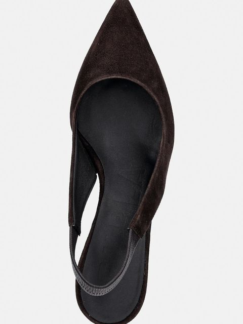 Furla szpilki zamszowe Essential Slingback