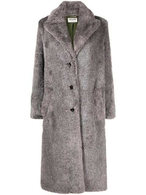 Zadig&Voltaire Monaco faux-fur coat - Grey - zdjęcie produktu nr 1