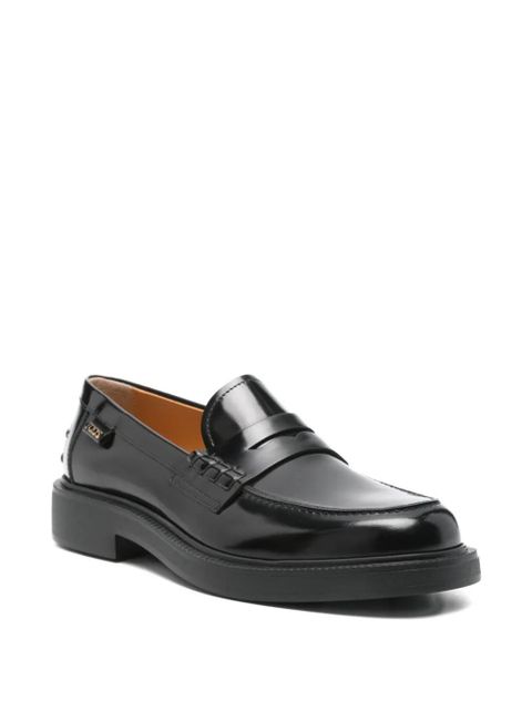 Tod's penny-strap leather loafers - Black