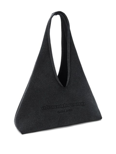 Alexander Wang triangular logo-plaque bag - Black