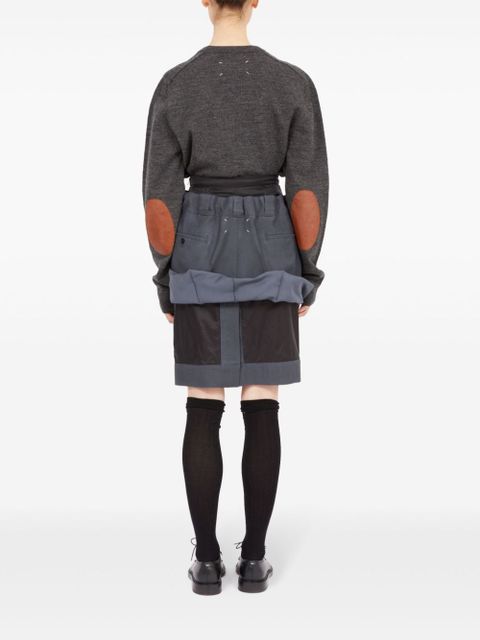Maison Margiela layered knee-length skirt - Grey