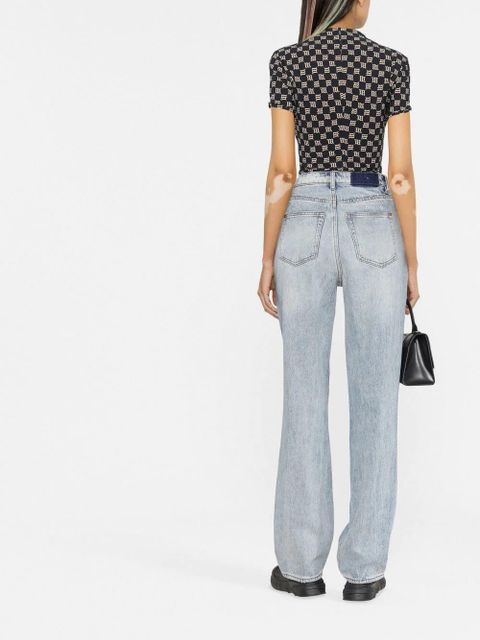 MISBHV monogram-print slim T-shirt - Black