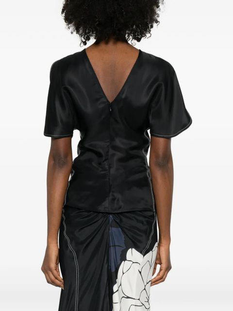 Victoria Beckham floral-print blouse - Black