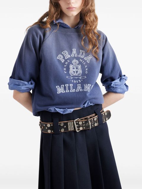 Prada logo-print T-shirt - Blue