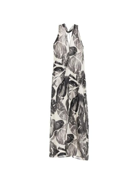 Alysi V-neck maxi dress - White - zdjęcie produktu nr 1