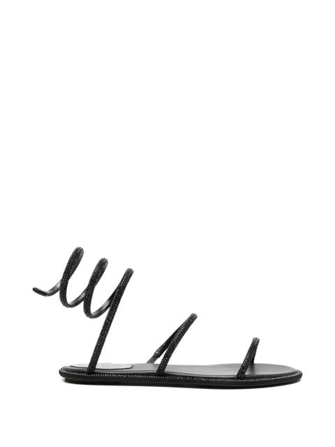 René Caovilla Cleo spiral-embellished sandals - Black - zdjęcie produktu nr 1