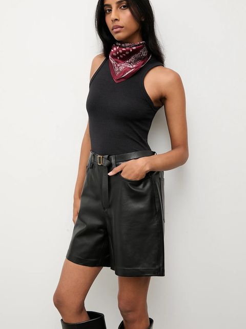 Answear.LAB apaszka jedwabna damska kolor bordowy wzorzysta