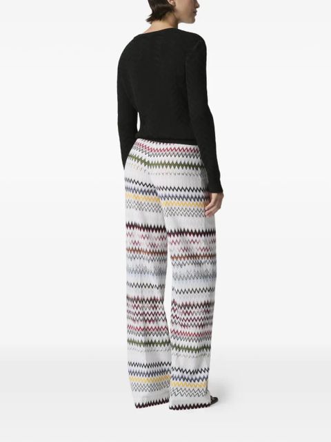 Missoni zigzag-pattern trousers - White - zdjęcie produktu nr 2