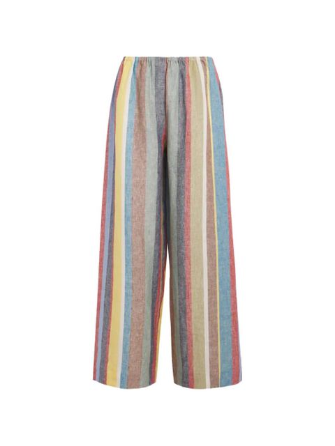STAUD striped bonfire linen trousers - Neutrals - zdjęcie produktu nr 1