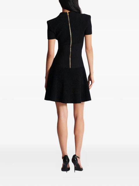 Balmain button-embellished knitted dress - Black