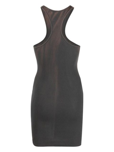 Off-White logo-detail tie-dye sleeveless minidress - Grey - zdjęcie produktu nr 2