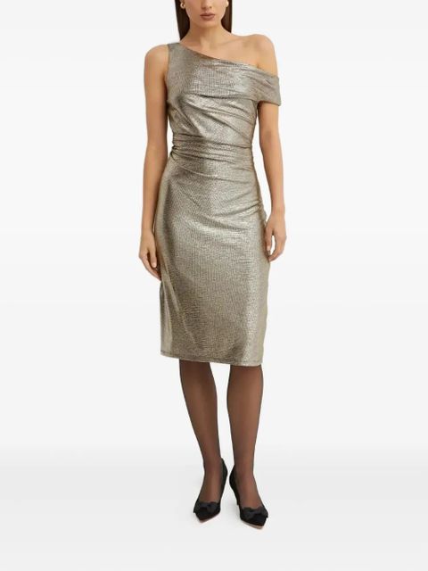 Lauren Ralph Lauren asymmetric draped midi dress - Silver - zdjęcie produktu nr 2