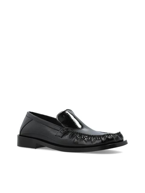 The Attico leather loafers - Black