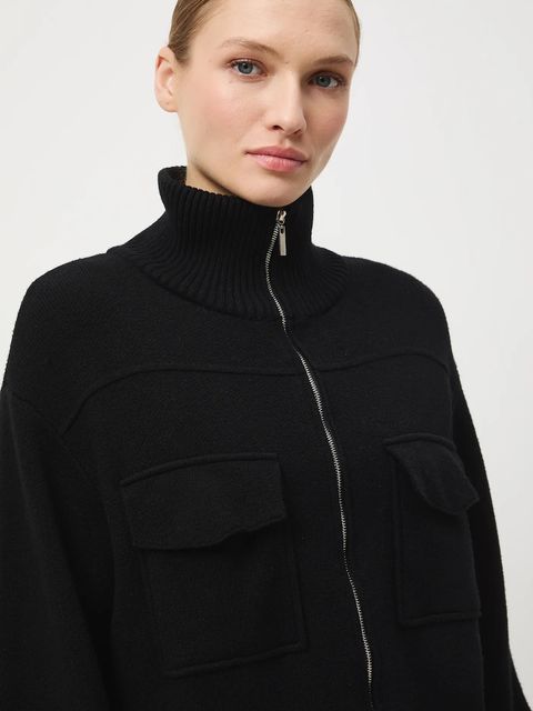 Medicine sweter damski kolor czarny lekki