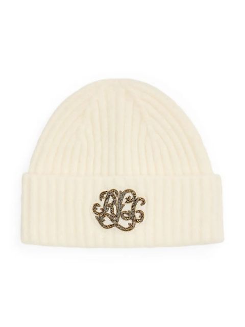 Lauren Ralph Lauren czapka z dodatkiem wełny kolor beżowy 454P04511 - zdjęcie produktu nr 1