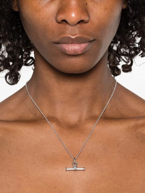 Missoma ridge T-bar chain necklace - Silver - zdjęcie produktu nr 2