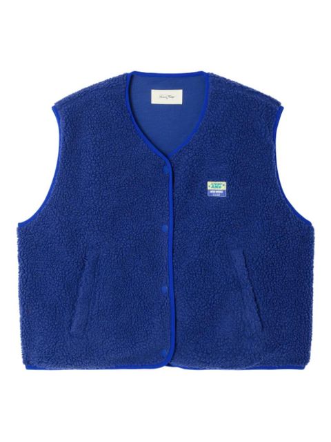 American Vintage patch sleeveless jacket - Blue - zdjęcie produktu nr 1