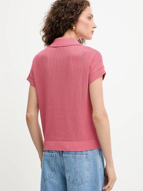 Morgan polo damski kolor różowy MLAOS - zdjęcie produktu nr 2