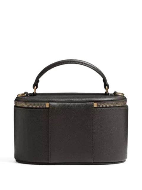 Valentino Garavani grainy-leather signature vanity mini bag - Black