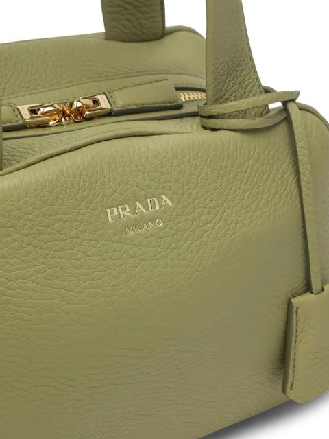Prada medium leather tote bag - Green