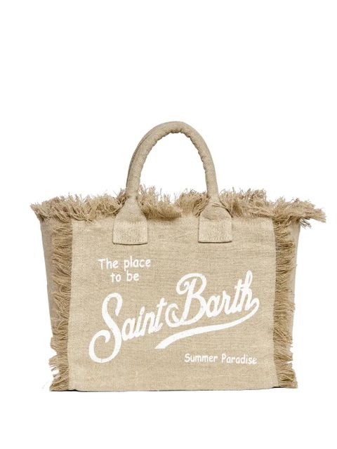 MC2 Saint Barth Colette fringed tote bag - Neutrals - zdjęcie produktu nr 1
