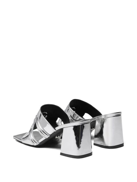 Versace 70mm Medusa '95 metallic mules - Silver - zdjęcie produktu nr 2