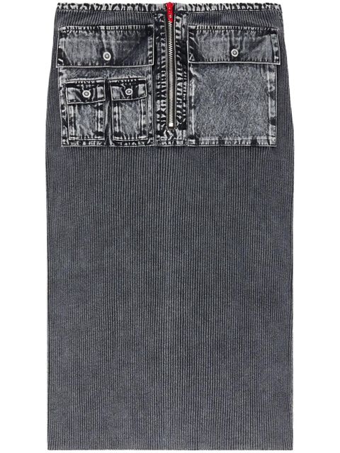 Diesel M-Meryn midi skirt - Grey - zdjęcie produktu nr 1